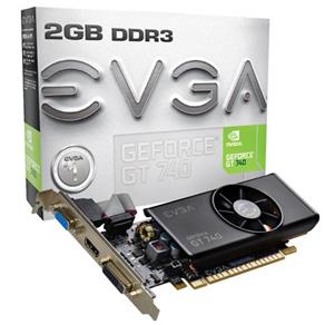 Placa de Vídeo Geforce EVGA GT740 2GB, DDR3, 128bit, PCI-Express 3.0 - 02G-P4-2740-KR