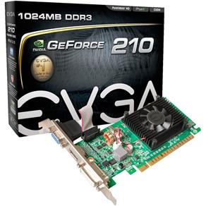 Placa de Vídeo GeForce GT210 1GB DDR3 64bits PCI-E EVGA