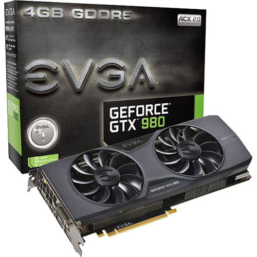 Tudo sobre 'Placa de Vídeo GeForce GTX 980 4gb Ref Ddr5 - EVGA'