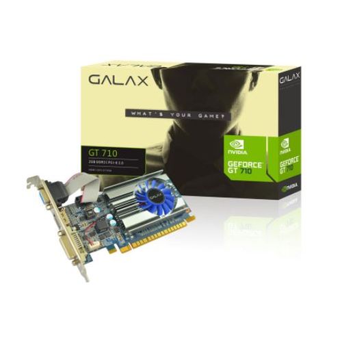 Placa de Video GT710 2GB DDR3 64Bit Geforce Galax