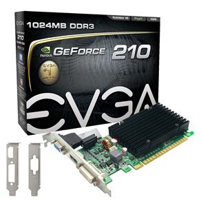 Placa de Vídeo - NVIDIA GeForce 210 (1GB / PCI-E) - Evga - 01G-P3-1313-KR