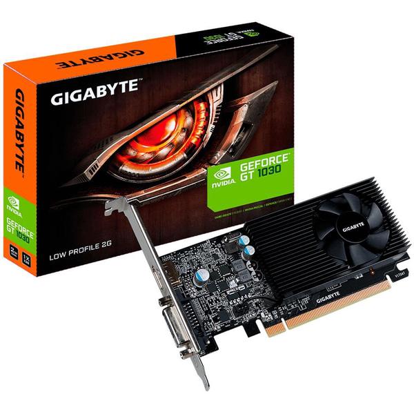 Placa de Vídeo NVIDIA GeForce GT 1030 2GB GDDR5 GVN1030D52GL - Gigabyte