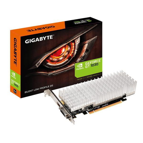 Placa de Vídeo Nvidia GeForce GT 1030 Gigabyte GV-N1030SL-2GL Silent LP 2GB DDR5