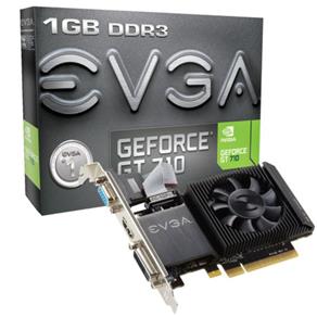 Placa de Vídeo - NVIDIA GeForce GT 710 (1GB / PCI-E) - Evga - 01G-P3-2711-KR