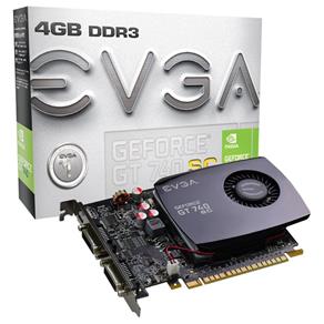 Placa de Vídeo Nvidia Geforce Gt 740 4Gb Ddr3 Pci-Express 3.0 04G-P4-2744-Kr Evga