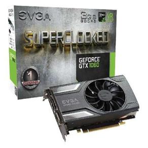 Placa de Video Nvidia Geforce GTX 1060 SC Gaming 3GB GDDR5 192 BITS ACX 2.0 (single FAN) 03G-P4-6162-KR - EVGA