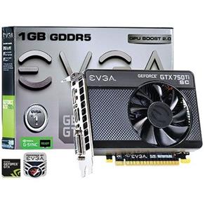 Placa de Video Nvidia Geforce Gtx 750 Ti Sc 1Gb Gddr5 128 Bits - 01G-P4-3752-Kr - Evga