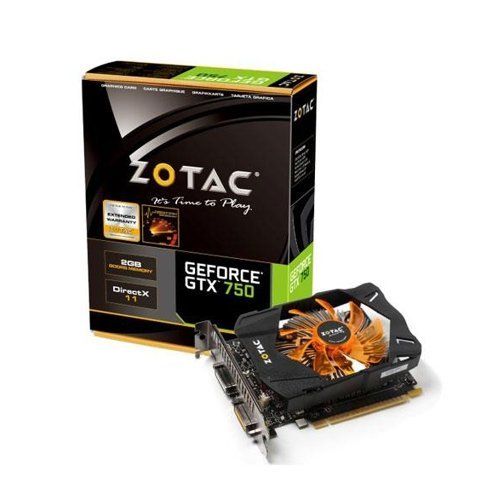 Placa de Vídeo Nvidia Geforce Gtx750, 2gb, Ddr5, 128bits, Zotac