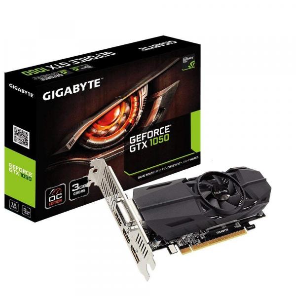 Placa de Vídeo Nvidia LOW Profile Gigabyte Geforce GTX 1050 3GB DDR5 GV-N1050OC-3GL