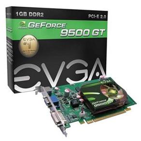 Placa de Vídeo PCI-E NVIDIA 9500GT 1GB/128bits Evga - 01G-P3-N950-KR