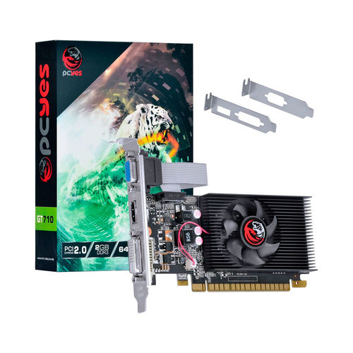 Tudo sobre 'Placa de Video Pcyes Geforce Gt710 2gb Ddr3 64bits Lowprof'