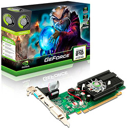 Placa de Vídeo Point Of View GeForce 210 1GB DDR3 64 Bit PCI Express com DVI-I/HDMI/VGA