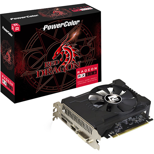 Placa de Vídeo Power Color Radeon Rx 550 Red Dragon 2g Gddr5 128 Bits, (AXRX 550 2GBD5-DHA/OC)