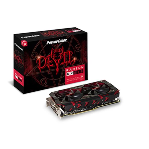 Placa de Video Power Color Radeon RX 580 8GB RED Devil DDR5 256BITS - AXRX580 8GBD5-3DH/OC