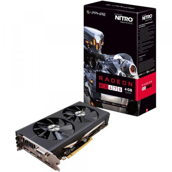 Placa de Vídeo Sapphire AMD Radeon RX 470 NITRO+ 4GB GDDR5 PCI-Express 3.0 11256-01-20G