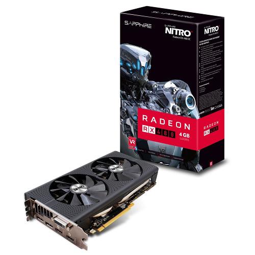 Placa de Vídeo Sapphire Radeon Rx 480 Nitro+ 4gb 11260-02-20g 256 Bits Gddr5 Pci-Express 3.0