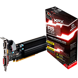 Placa de Vídeo XFX AMD Radeon R5 230 - PCIE / 1GB / 64 Bit / VGA / DVI / HDMI - R5-230A-ZLH2