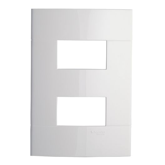 Placa Decor 4x2 Branco 2 Módulos Separados