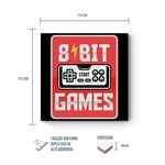 Placa Decorativa 8-Bit Games