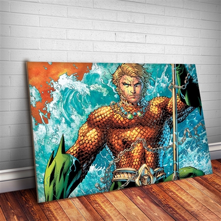 Placa Decorativa Aquaman 2 HQ Super Herói