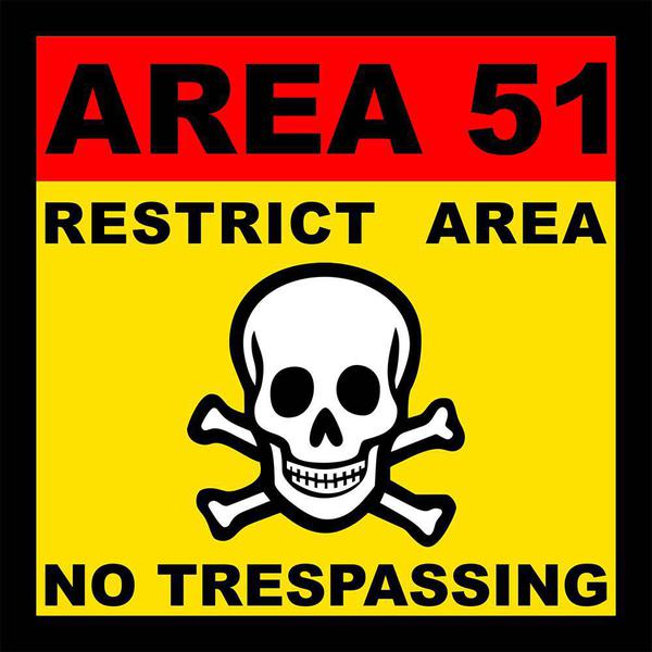 Placa Decorativa Area 51 - Legião Nerd