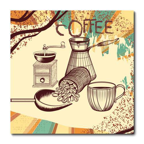 Tamanhos, Medidas e Dimensões do produto Placa Decorativa - Café - 0796plmk