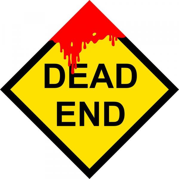 Placa Decorativa Dead End - Legião Nerd