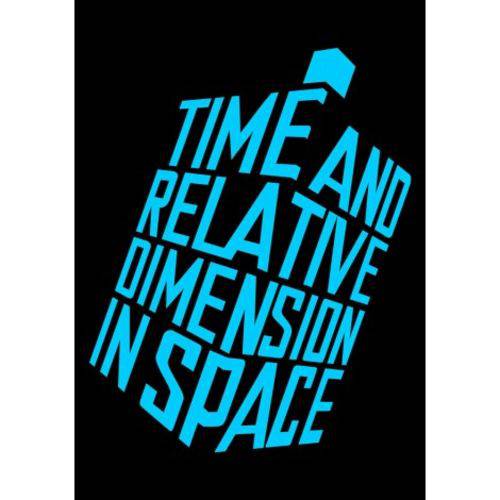 Placa Decorativa Dr Who Time And Relative Dimension In Space
