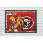 Placa Decorativa Em Mdf Com 20x30cm Cerveja Duff Simpsons