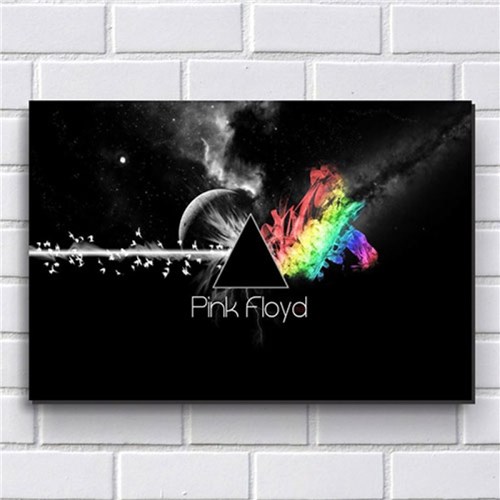 Placa Decorativa em Mdf com 20X30cm - Modelo P194 - Pink Floyd