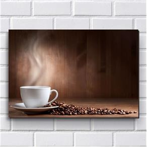 Placa Decorativa em MDF com 20x30cm - Modelo P561 - Café