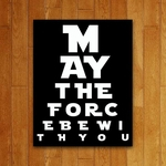 Placa Decorativa Filmes - May The Force