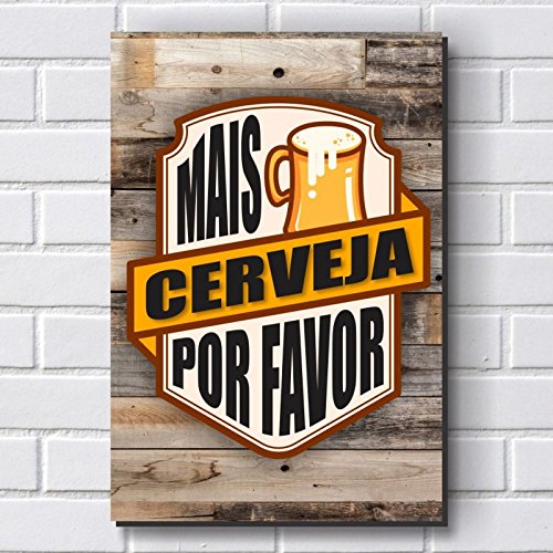 Placa Decorativa - Frases de Boteco - Cerveja P647