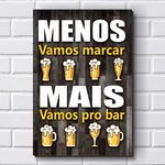 Placa Decorativa - Frases De Boteco - Cerveja P648 30X20Cm Em Mdf
