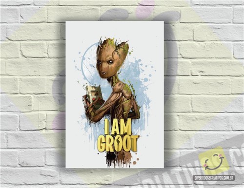 Placa Decorativa Groot | Guardiões da Galáxia
