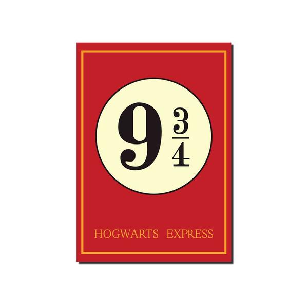 Placa Decorativa Harry Potter 9 3 4 15x21cm - Quadroflix
