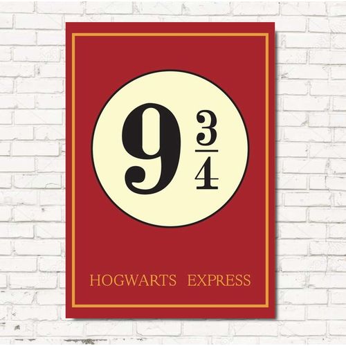 Placa Decorativa Harry Potter em MDF 40x30cm