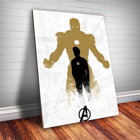 Placa Decorativa Heróis 1 - Homem de Ferro