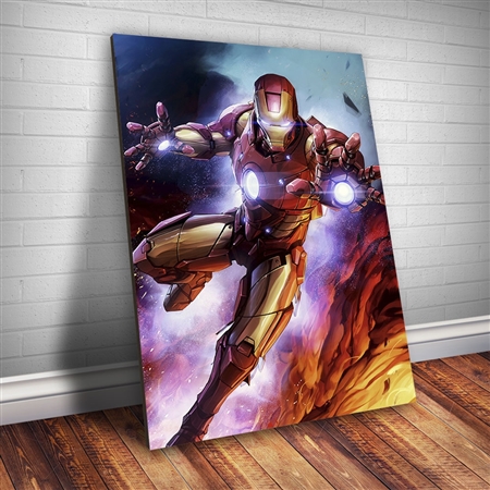 Placa Decorativa Heróis 75 - Homem de Ferro