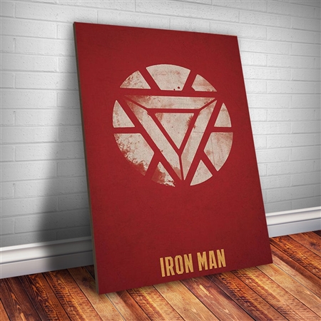 Placa Decorativa Heróis 2 - Homem de Ferro