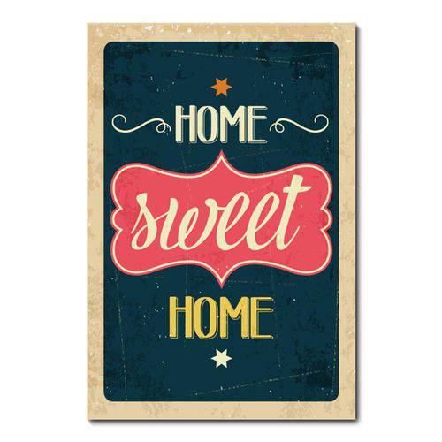 Placa Decorativa - Home Sweet Home - 0764plmk