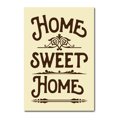 Placa Decorativa - Home Sweet Home - 1521plmk