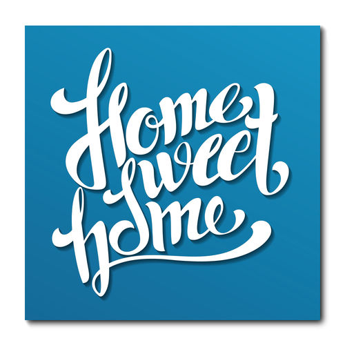 Placa Decorativa - Home Sweet Home - 1730plmk