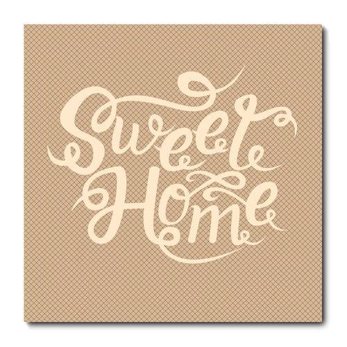 Placa Decorativa - Home Sweet Home - 1383plmk