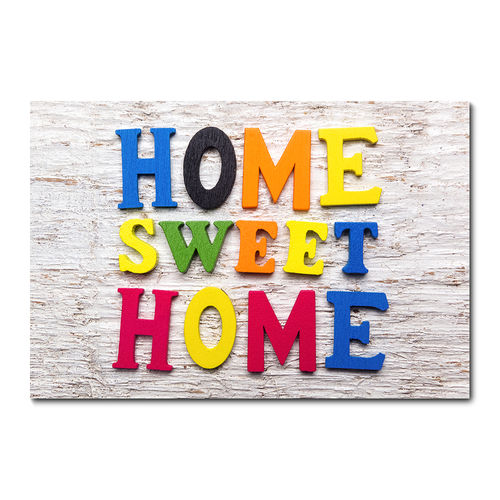 Placa Decorativa - Home Sweet Home - X1202plmk