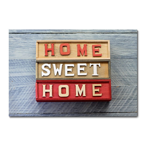 Placa Decorativa - Home Sweet Home - X1199plmk
