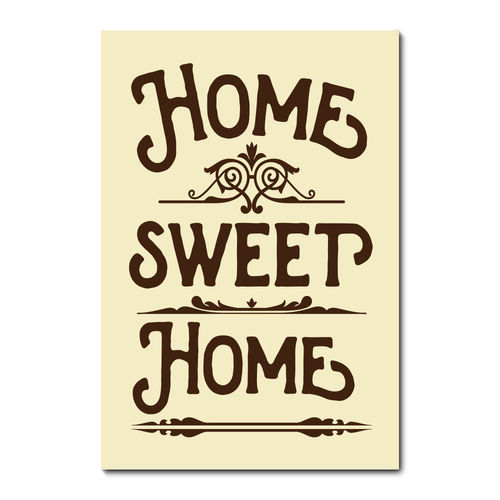 Placa Decorativa - Home Sweet Home - X1521plmk