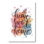 Placa Decorativa - Home Sweet Home - X1384plmk