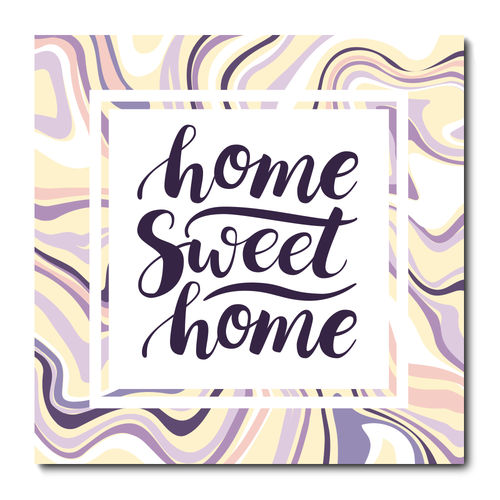 Placa Decorativa - Home Sweet Home - X1382plmk