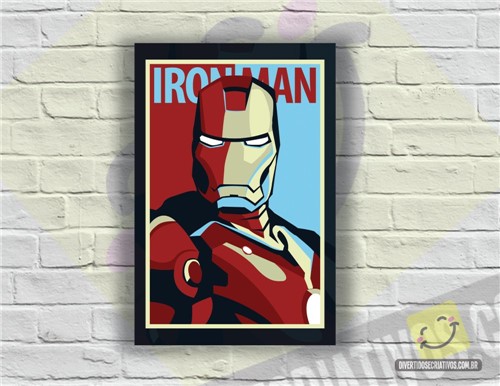 Placa Decorativa Homem de Ferro | Heróis